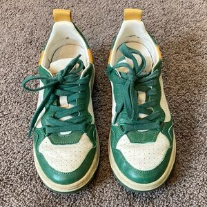 Steve Madden Green and White Sneakers